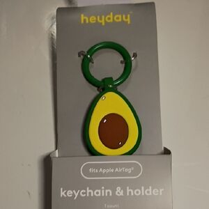Heyday Green and Yellow Avocado Keychain Holder